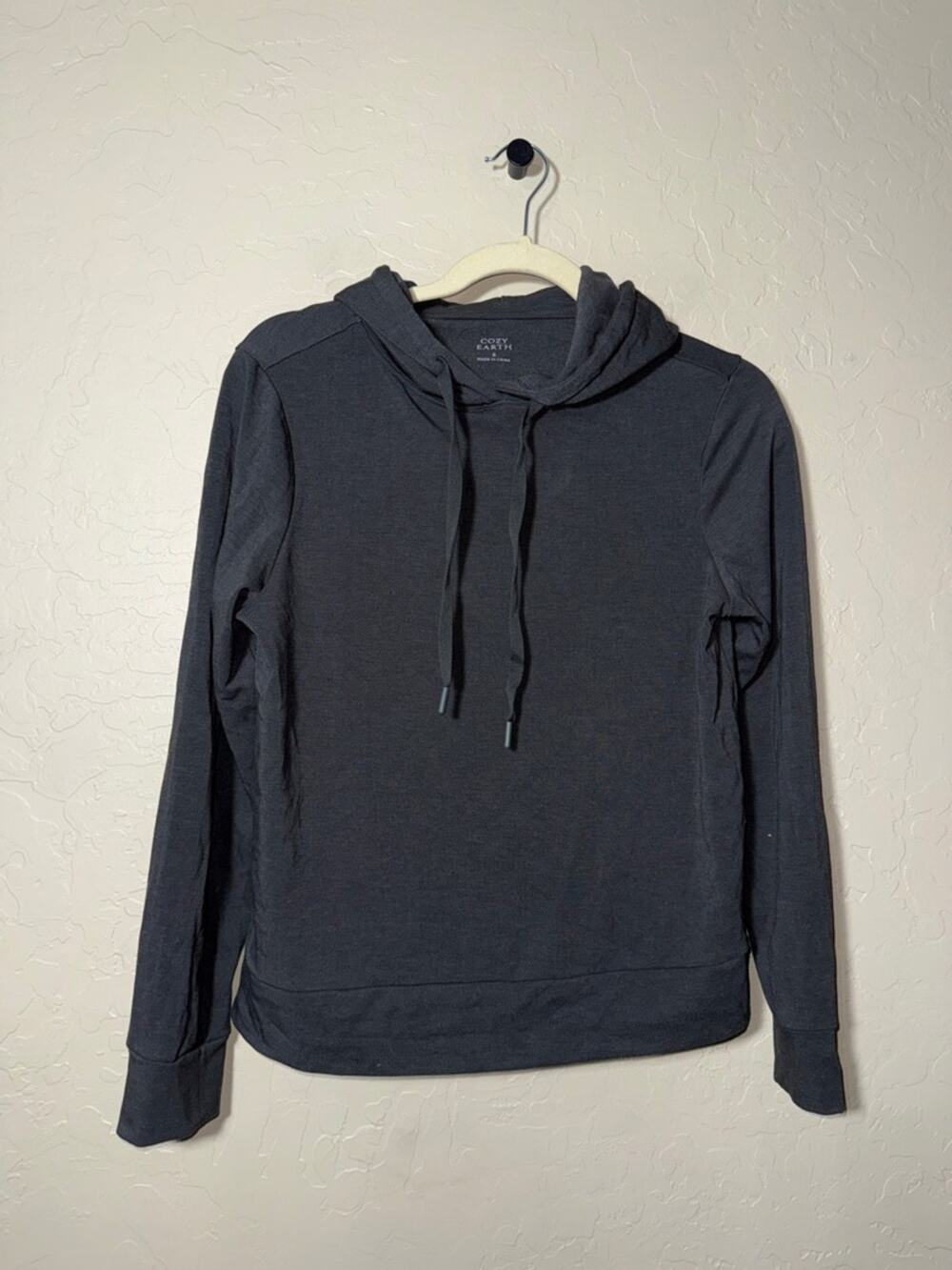 Cozy Earth Women's Brushed Bamboo Hoodie grey size small